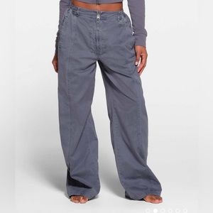SKIMS OUTDOOR WOVEN PANT STEEL BLUE